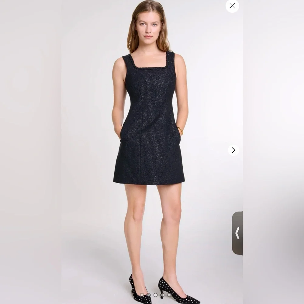 Maje new woth tags Short rhinestone dress with minor flaw - Picture 1 of 5
